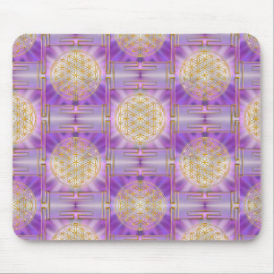 BLUME DES LEBENS - Yantra-nahtloses Muster Mousepad