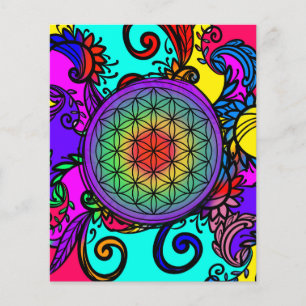 Blume des Lebens Zen Chakra Flyer