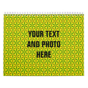 Blume des Lebenszyklus - Muster der Briefmarke - B Kalender