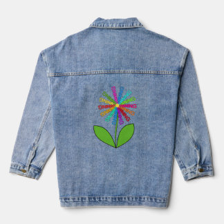 Blume des Lernens Jeansjacke