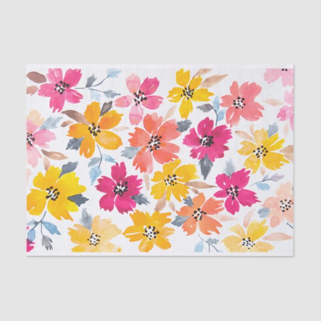 Blume des Loose Floral Seidenpapier (Vorderseite)