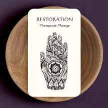 Blume des Lotus-Energiehalters Hand-Visitenkarte