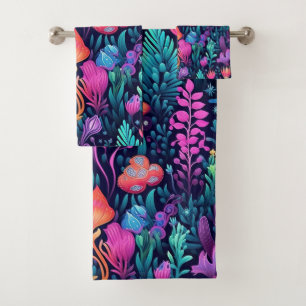 Blume des Meeres - Flora Badhandtuch Set