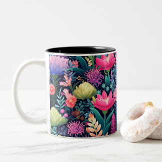 Blume des Meeres - Meeresgarten Zweifarbige Tasse