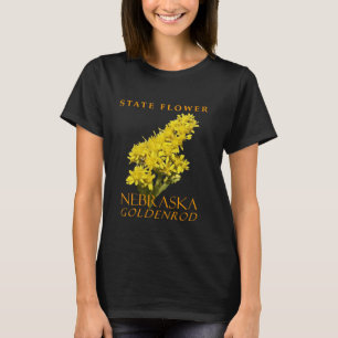 Blume des Nebraska-Territoriums Soldiago gigantean T-Shirt