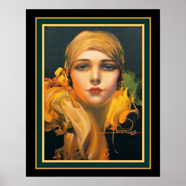 "Blume des Orients" Deko - Rolf Armstrong 16x20 (Vorne)