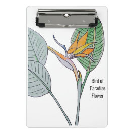 Blume des Paradieses Mini Klemmbrett