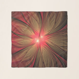 Blume des roten Fraktals Schal