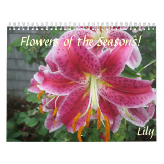 Blume des Saisonkalenders Kalender