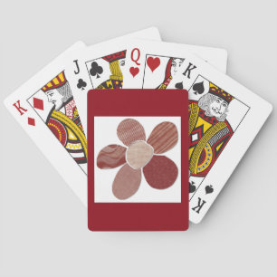 Blume des Stoffs Collage Mix und Anpassungsfarben Spielkarten