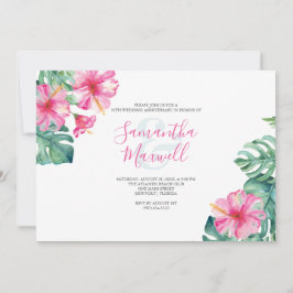 Blume des tropischen Hibiskus - Einladung