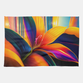 Blume des tropischen Paradieses Geschirrtuch