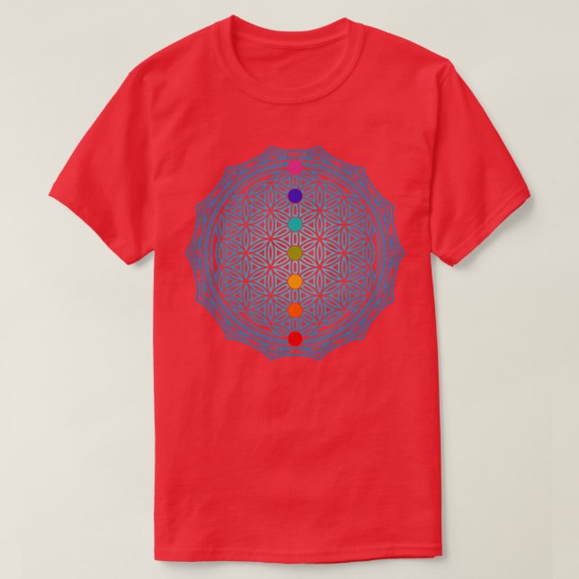 Blume des Türkislebens 2 T-Shirt (Design vorne)