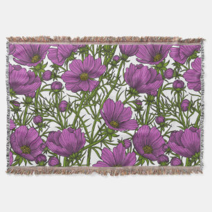 Blume des violetten Kosmos Decke