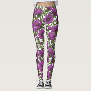 Blume des violetten Kosmos Leggings