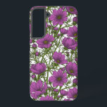 Blume des violetten Kosmos Samsung Galaxy Hülle<br><div class="desc">Handgezeichnete Vektorgrafiken mit rosa Kosmos-Blume</div>