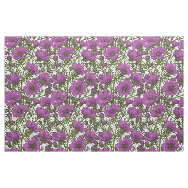 Blume des violetten Kosmos Stoff (Fat Quarter (45,7 x 55,9 cm))