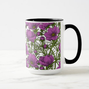 Blume des violetten Kosmos Tasse