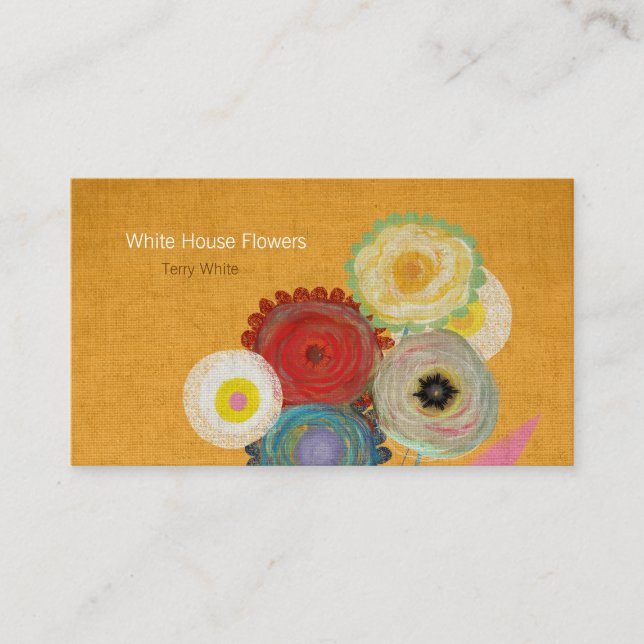 Blume des Weißen Hauses Visitenkarte (Vorderseite)
