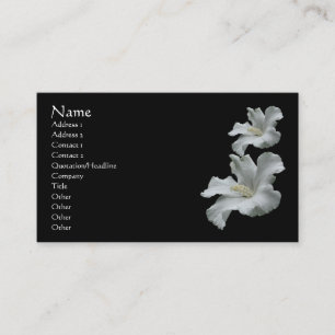 Blume des weißen Hibiskus - Nature Business Card Visitenkarte
