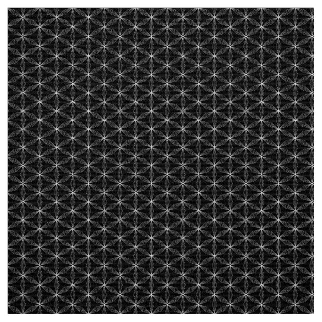 Blume des weißen Lebensmusters Stoff (Muster)