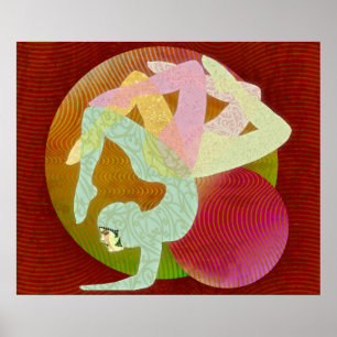 Blume des Yoga Poster