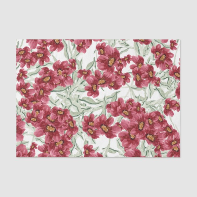 Blume (Design 52 Red Series) Seidenpapier (Vorderseite)