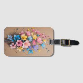 Blume Design Blumenmuster Art Gepäckanhänger