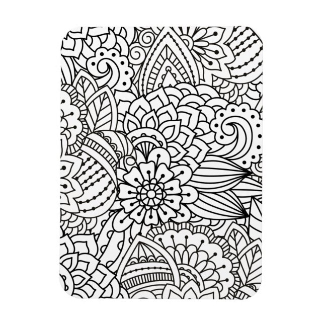 Blume Design Doodle Magnet (Vertikal)