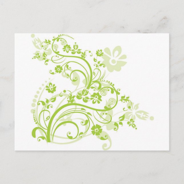 Blume Design.png Postkarte (Vorderseite)