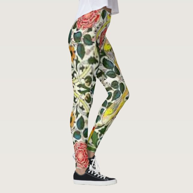 Blume Design von William Morris Seaweed Leggings (Rechts)