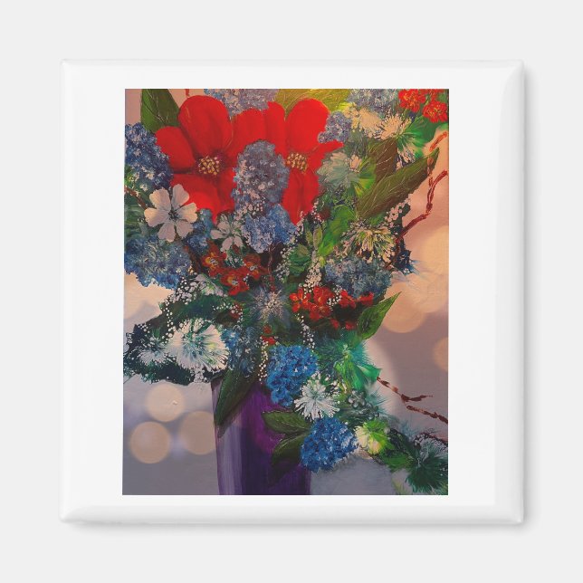 Blume-Designmagnet Magnet (Vorne)