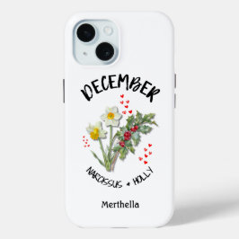 Blume DEZEMBER-Individuelle Name zum Geburtstag Ch Case-Mate iPhone Hülle