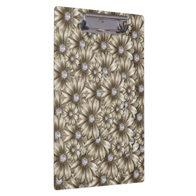 Blume Diamonds Clipboard Klemmbrett (Rechts)