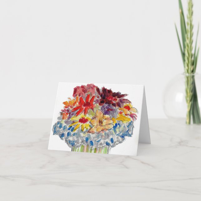 Blume, die an Ihre Karte denken (Vorderseite)