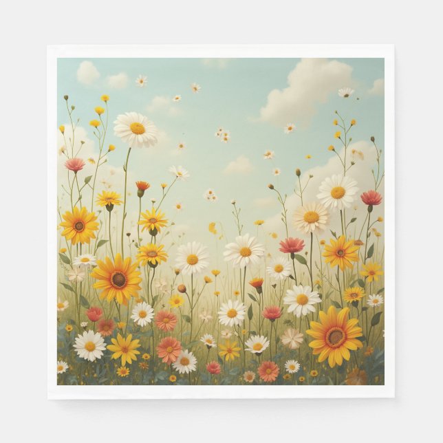 Blume, die der Quelle ähneln Serviette (Vorderseite)