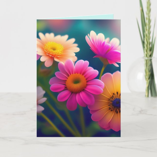 BLUME, DIE EINE GROSSE ERMUTIGUNGSKARTE VERSENDEN DANKESKARTE (Vorderseite)