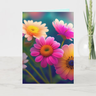 BLUME, DIE EINE GROSSE ERMUTIGUNGSKARTE VERSENDEN DANKESKARTE