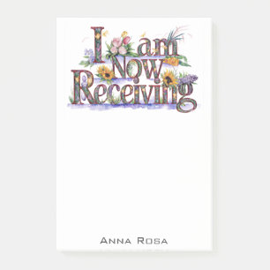 *~* Blume, DIE ICH JETZT ERHALTE AP85 Manifestatio Post-it Klebezettel