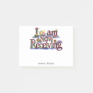 *~* Blume, DIE ICH JETZT ERHALTE AP85 Manifesting  Post-it Klebezettel