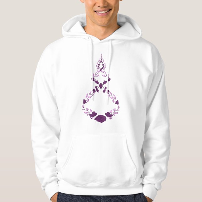 Blume, die zum Himmel fliegen Hoodie (Vorderseite)