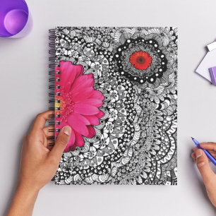 Blume Doodle Art Collage Planer