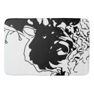 Blume Doodle Badematte