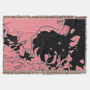 Blume Doodle Decke