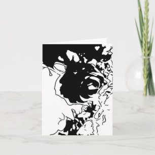 Blume Doodle Karte