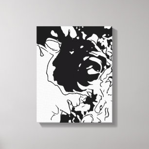 Blume Doodle Leinwanddruck