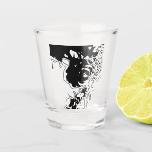 Blume Doodle Schnapsglas