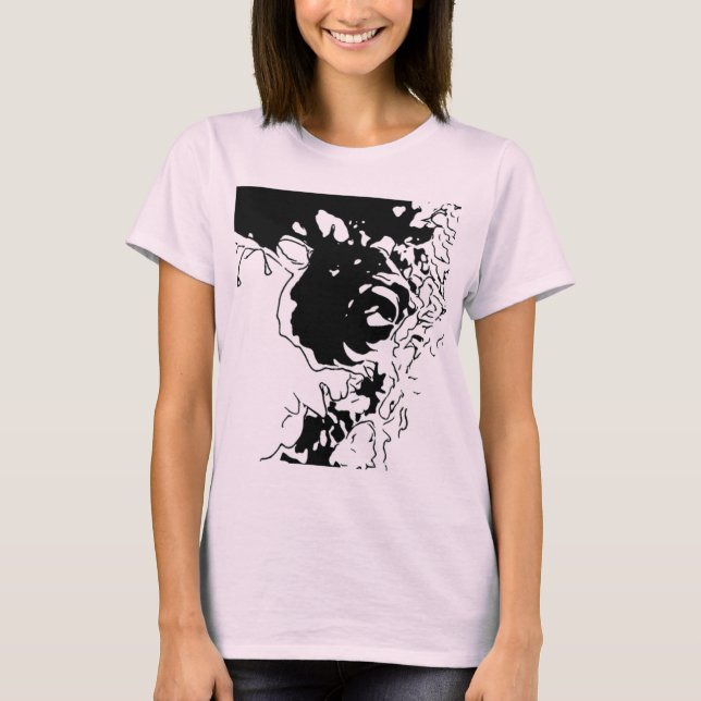 Blume Doodle T-Shirt (Vorderseite)