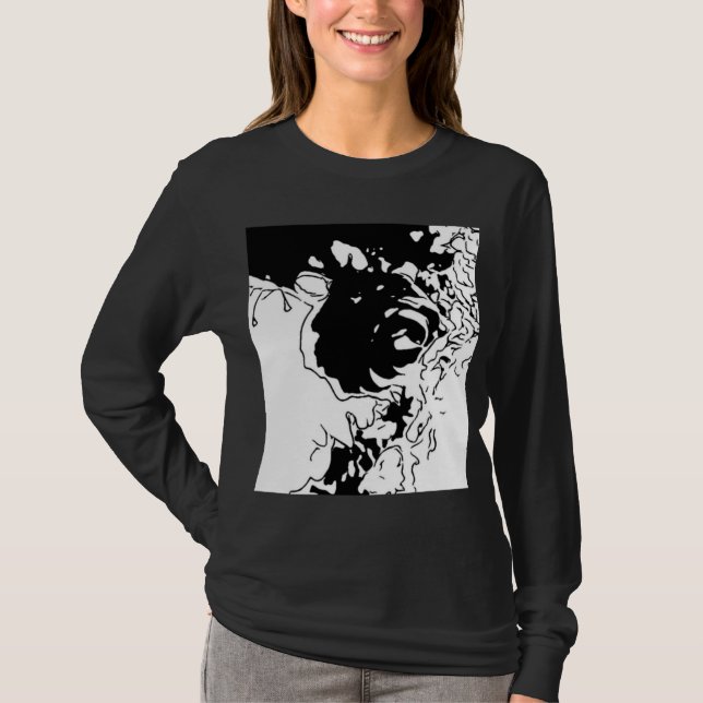 Blume Doodle T-Shirt (Vorderseite)