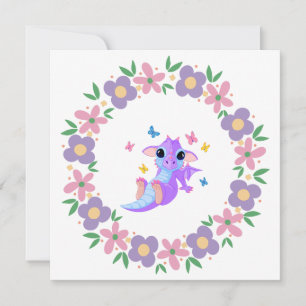 Blume Dragon Einladung